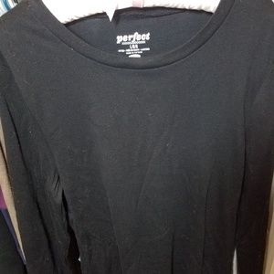 Black long sleeved top